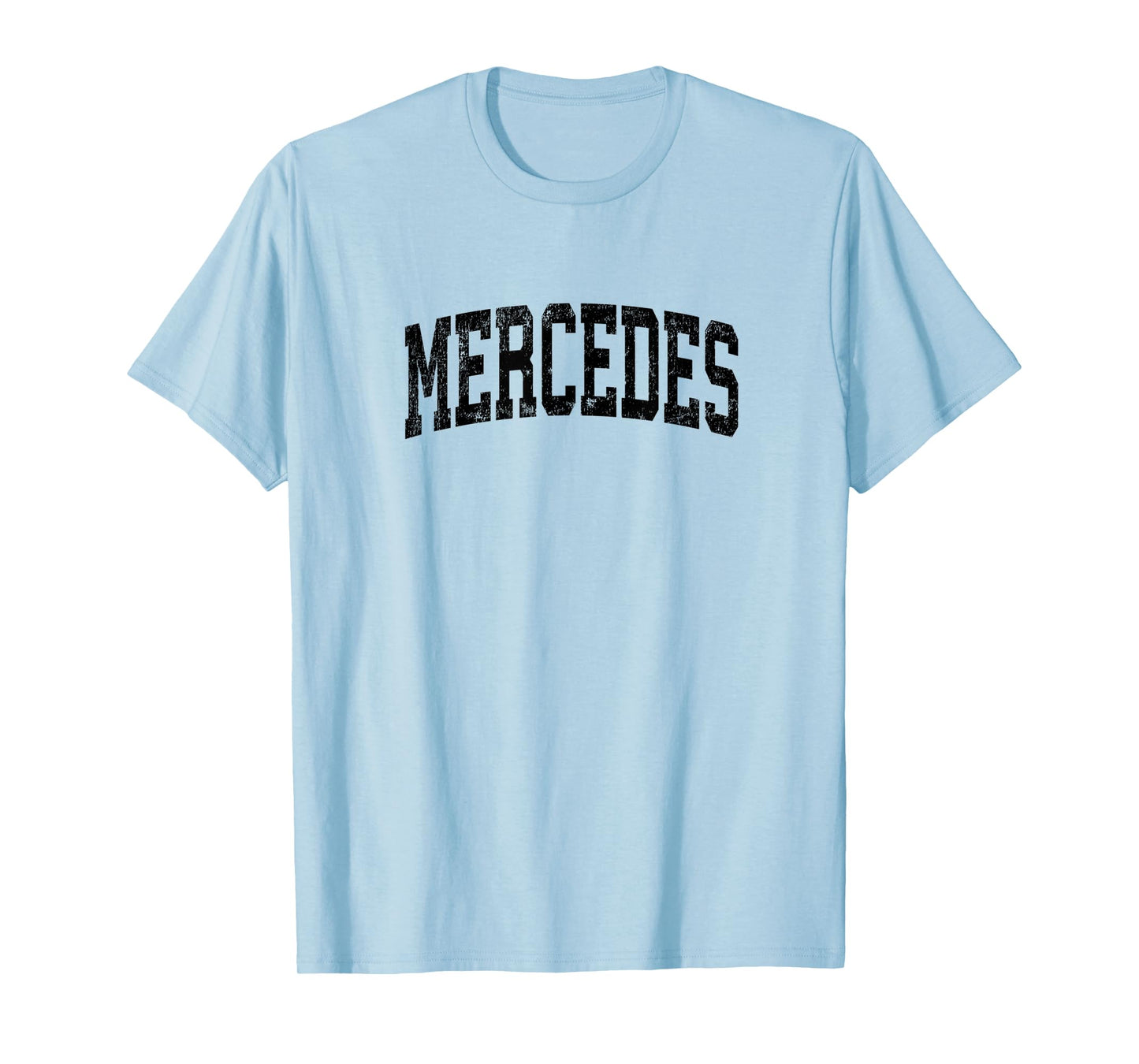 Mercedes Texas TX Vintage Athletic Sports Black Design T-Shirt
