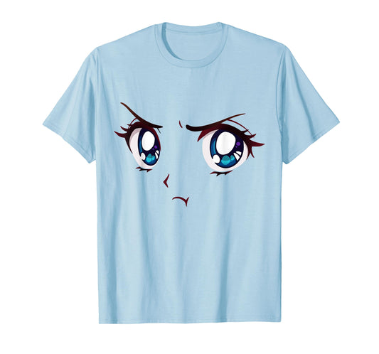 Angry Anime Eyes Shirt Face Mood Aesthetic Anime Merch T-Shirt