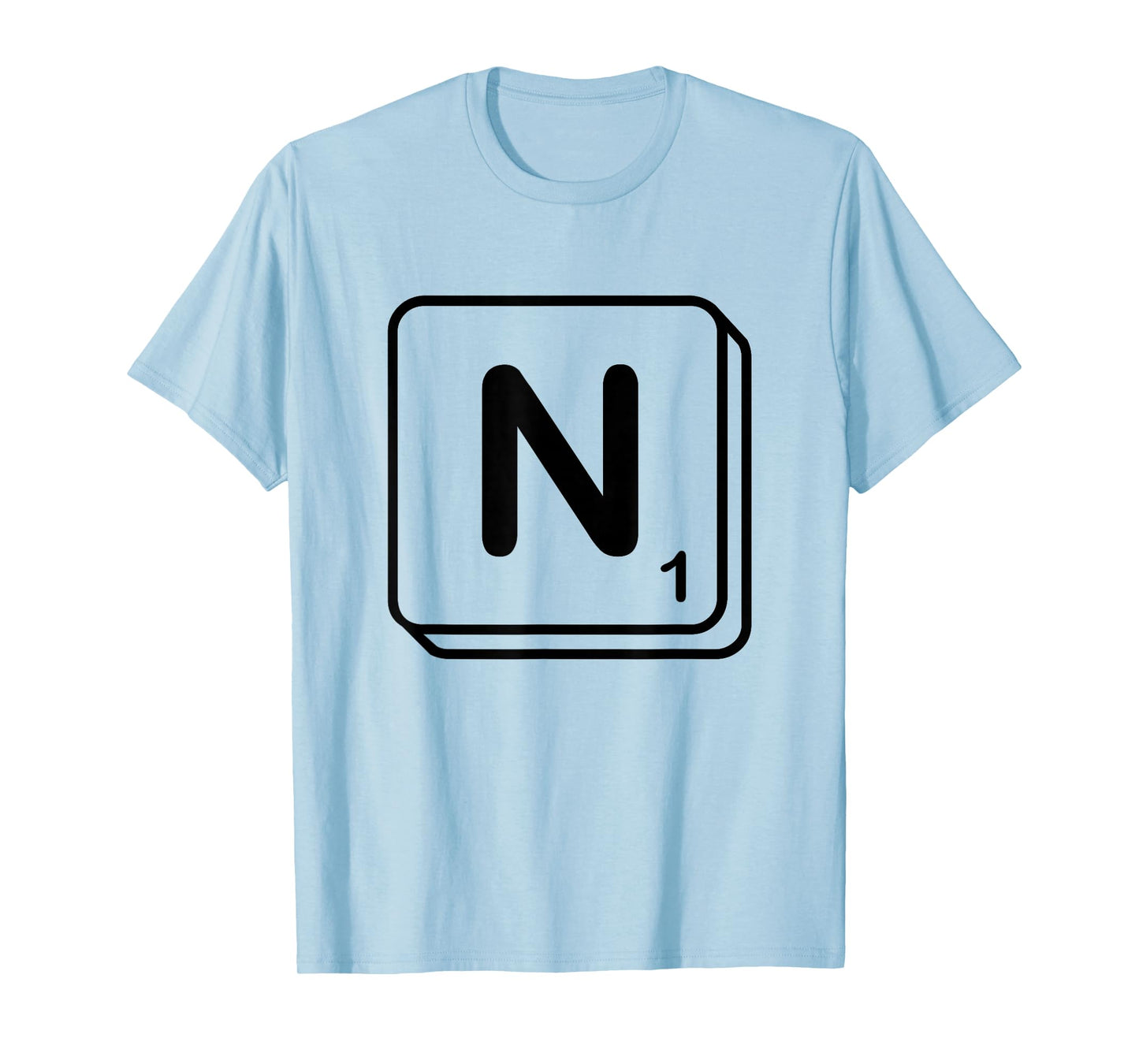 Letter N Word Game Tile T-Shirt