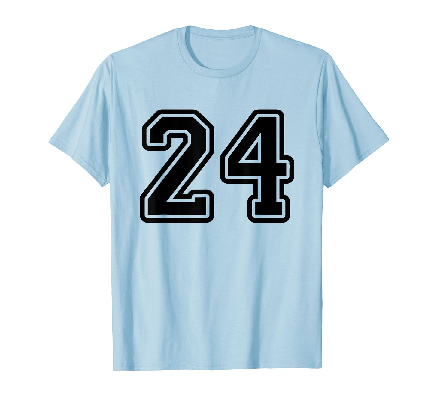 Number #24 Black Sport Varsity Number 24 T-Shirt