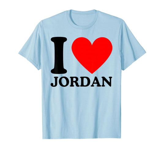 I Love Jordan Tee - I Heart Jordan T-Shirt