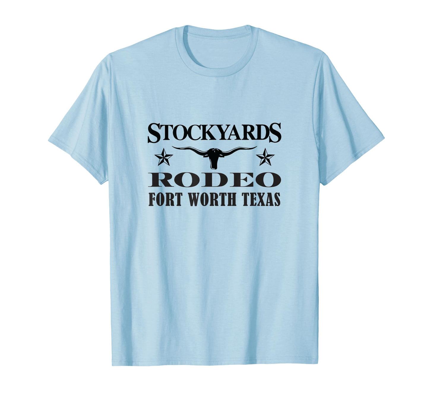Fort Worth Texas Stockyards and Rodeo Cowboy Design T-Shirt