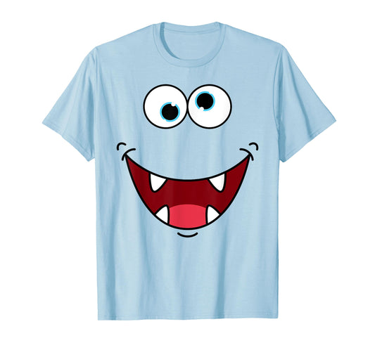 Funny Silly Monster Face Easy Birthday Halloween Costume T-Shirt