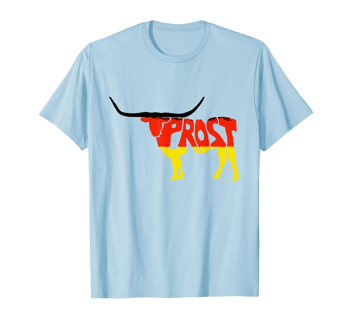 Oktoberfest Texas Longhorn Design Prost German Beer Festival T-Shirt