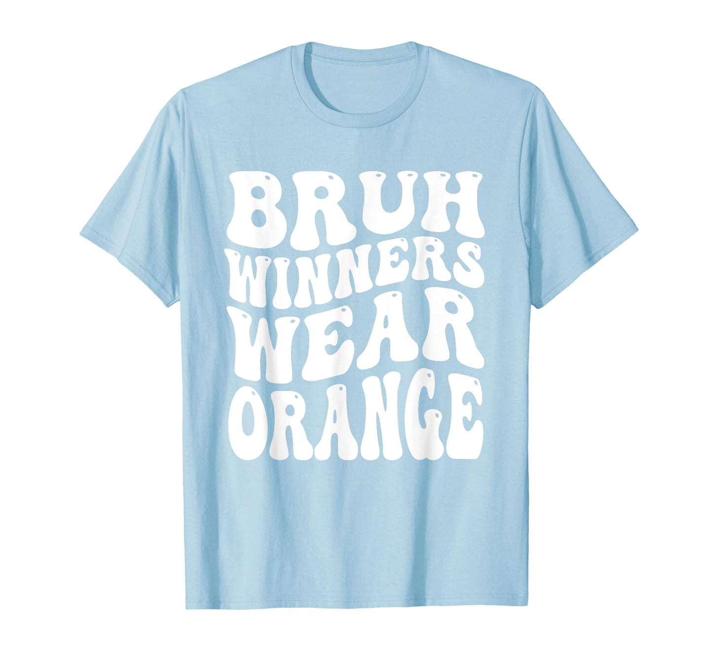 Winners Wear Orange Team Spirit Week Game Sports day Groovy T-Shirt