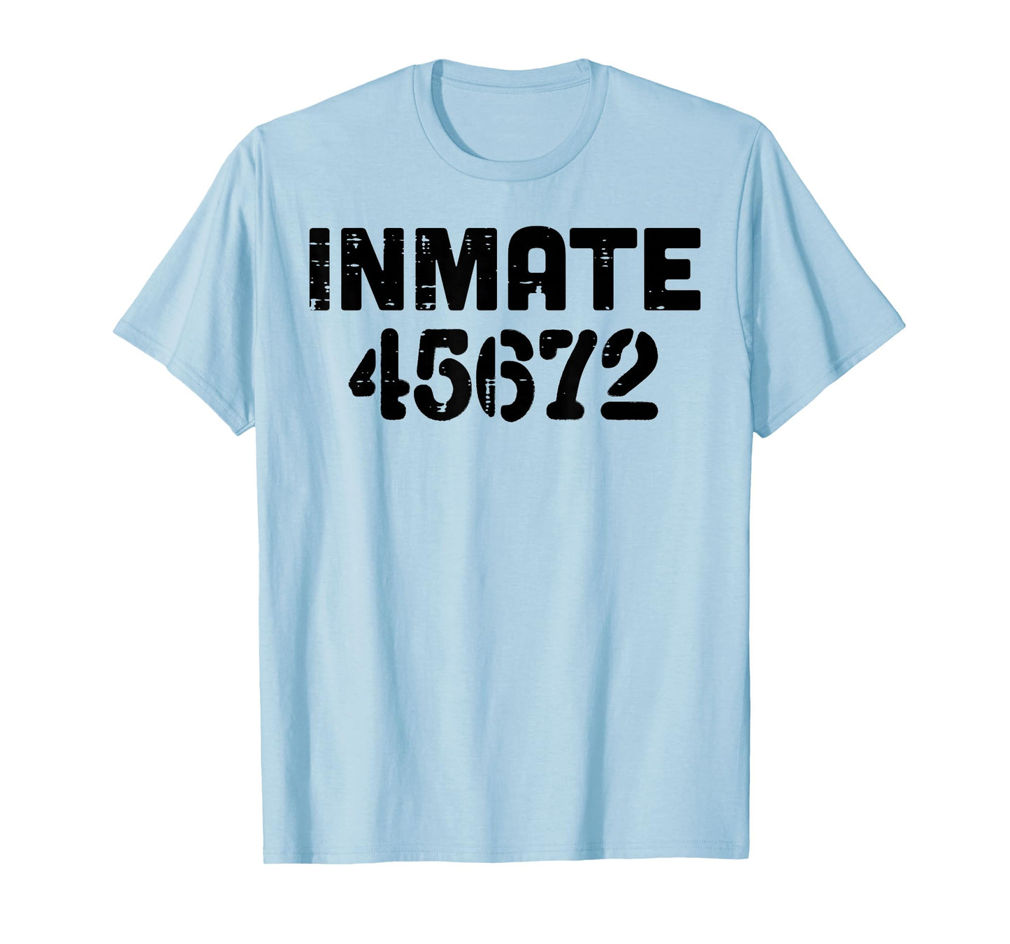 Jail Inmate 45672 Funny Prisoner Halloween Prison Men Women T-Shirt