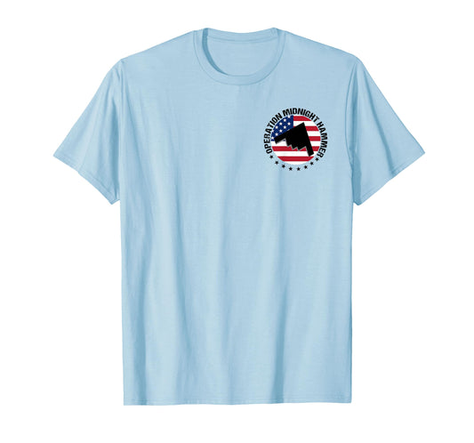 Operation Midnight Hammer With American Flag (2 SIDE) T-Shirt