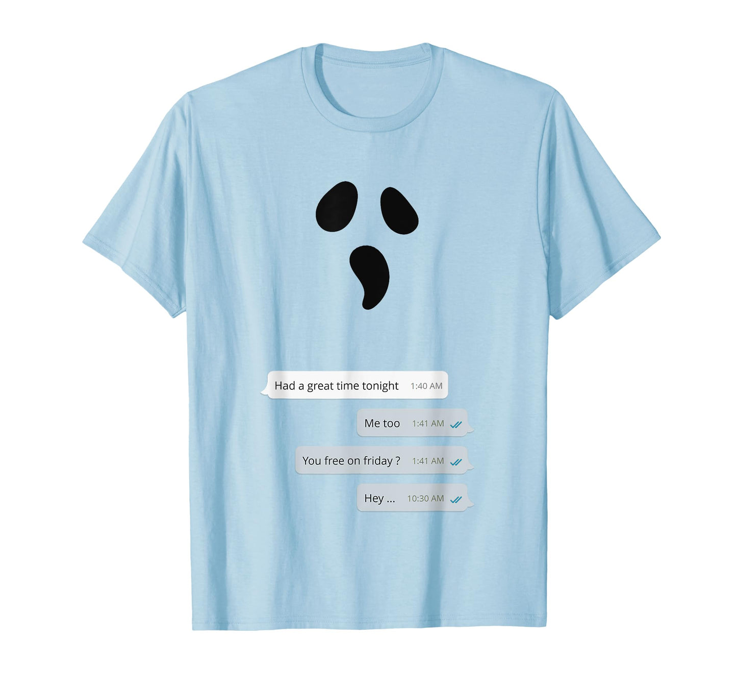 Online texting Chat ghosting funny Halloween ghost meme T-Shirt