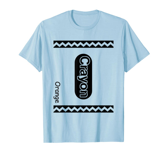 Orange Crayon Costume Outfit T-Shirt
