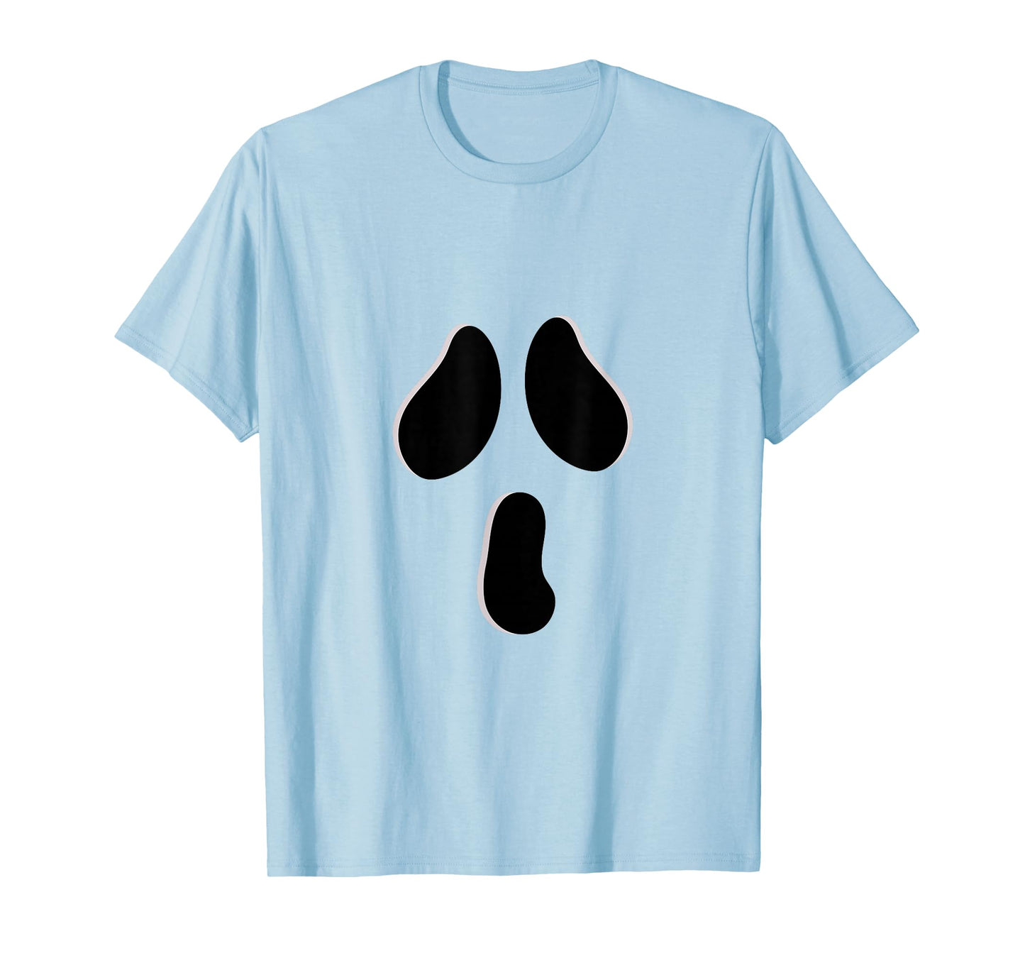 Halloween Cute Spooky White Ghost Face Shirt Costume T-Shirt
