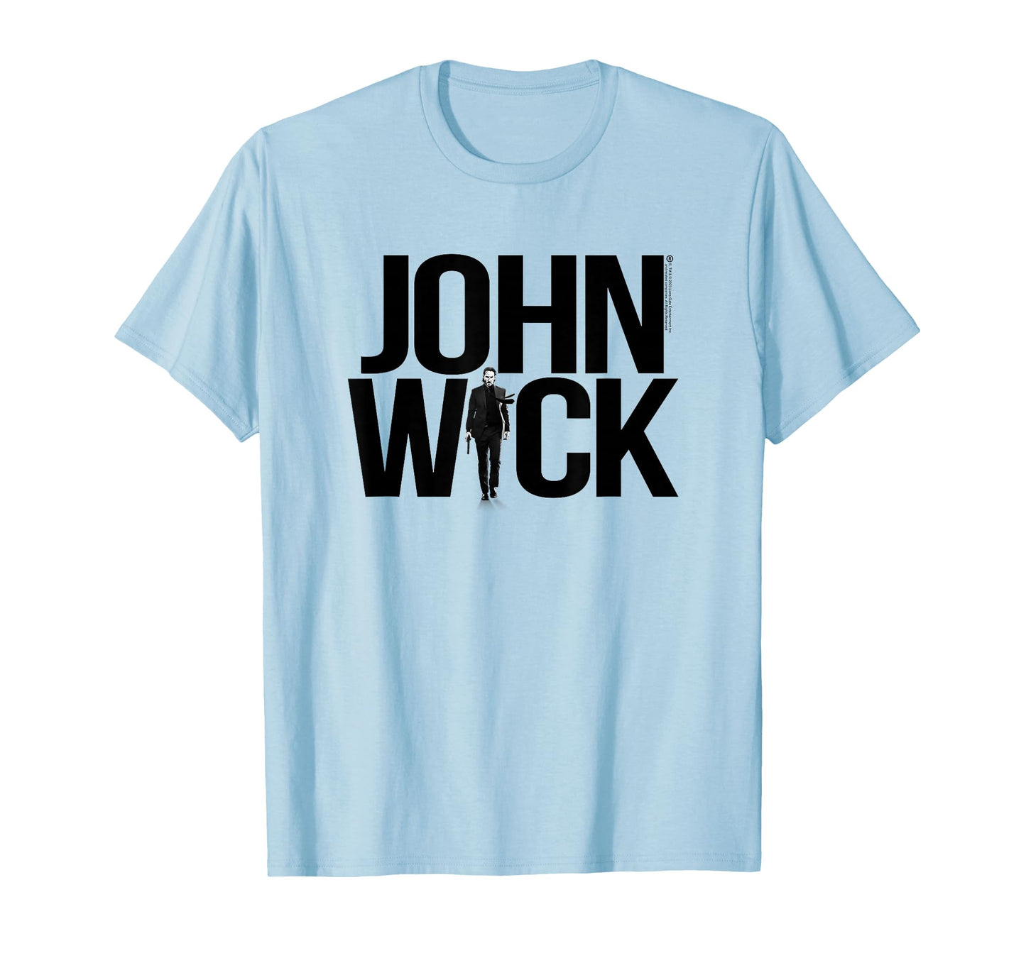 John Wick Bold Logo with Photo Action Movie T-Shirt