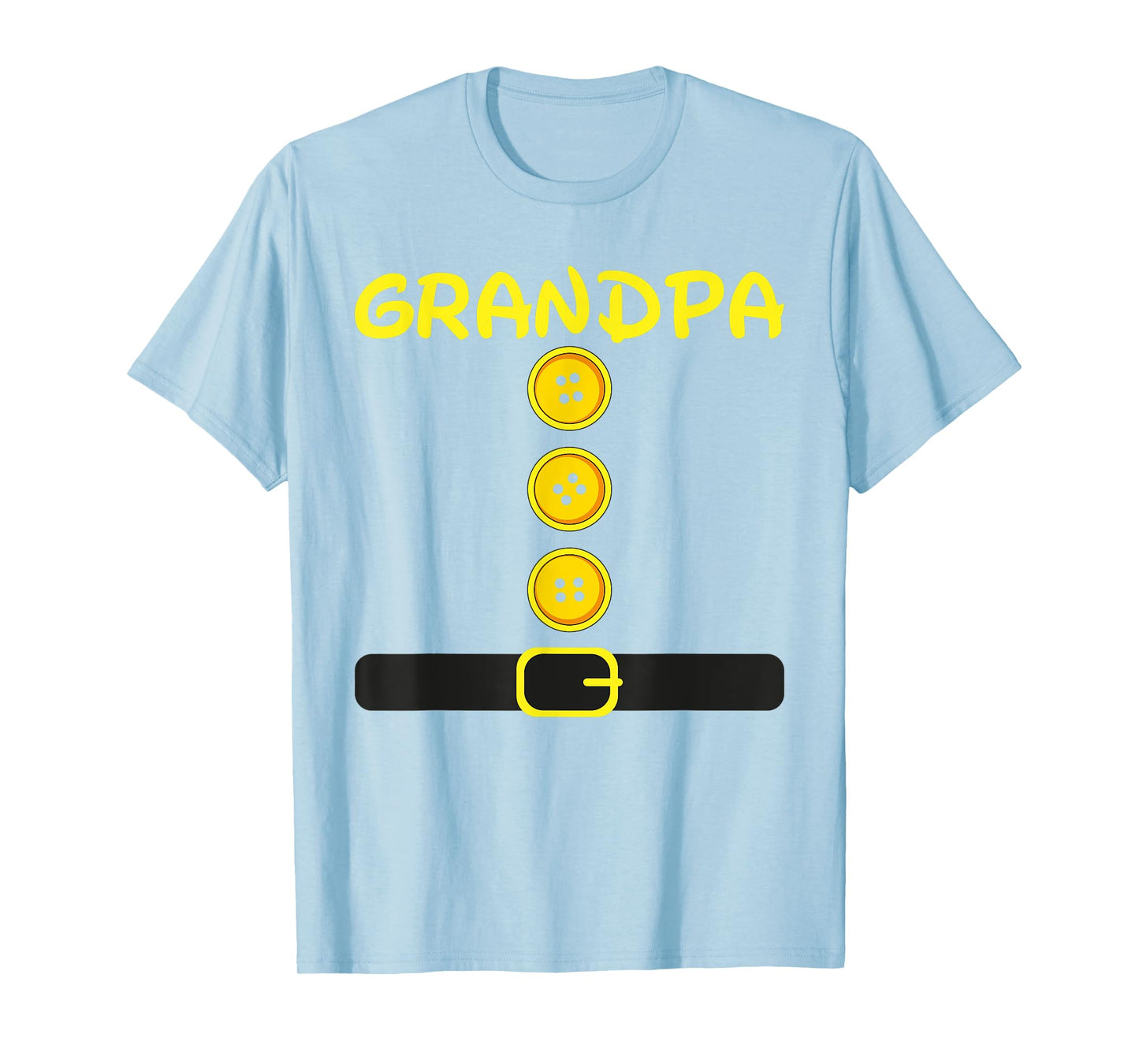 Grandpa Dwarf Costume Color Family Matching Dwarf Halloween T-Shirt