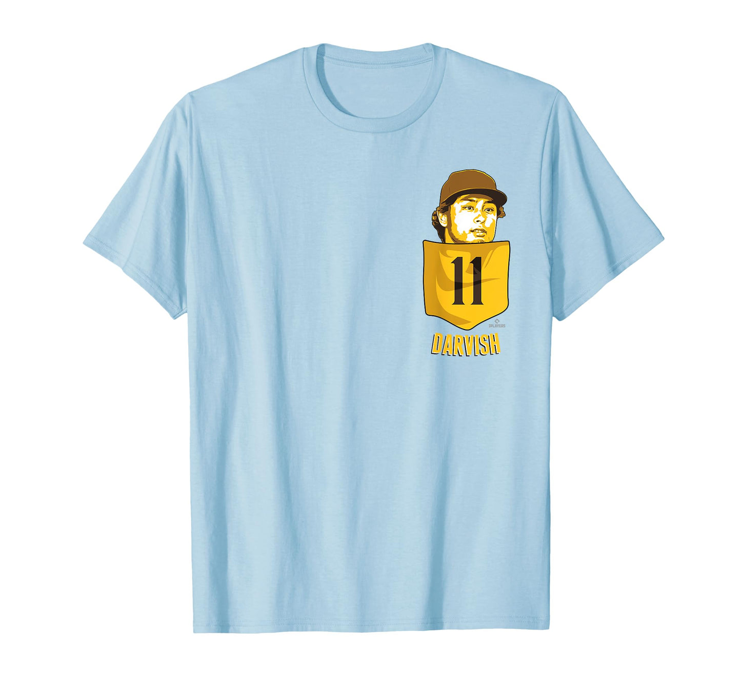 Yu Darvish San Diego Baseball Pocket Tee MLBPA T-Shirt