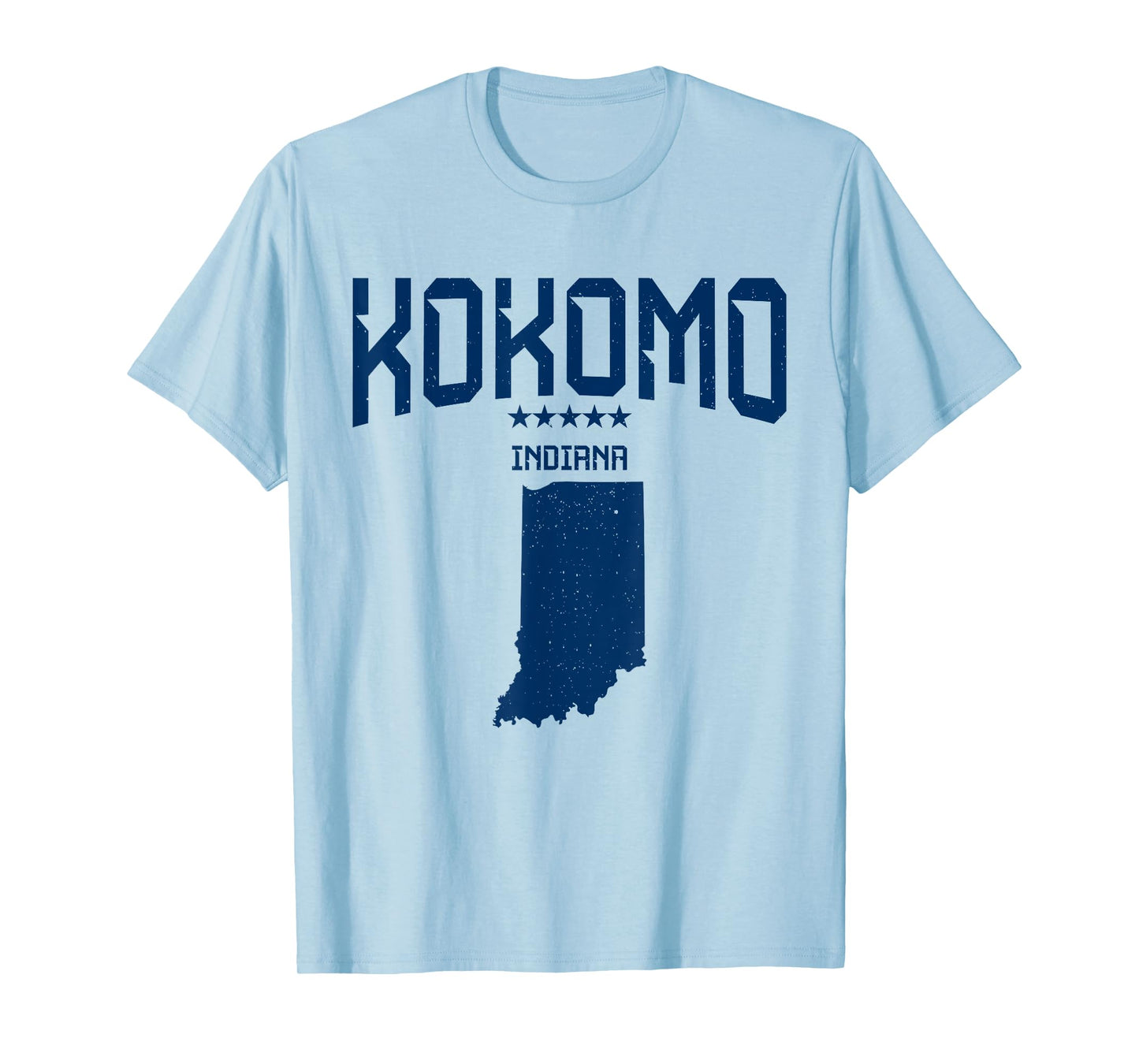 Kokomo Indiana IN Navy Classic Men Women T-Shirt