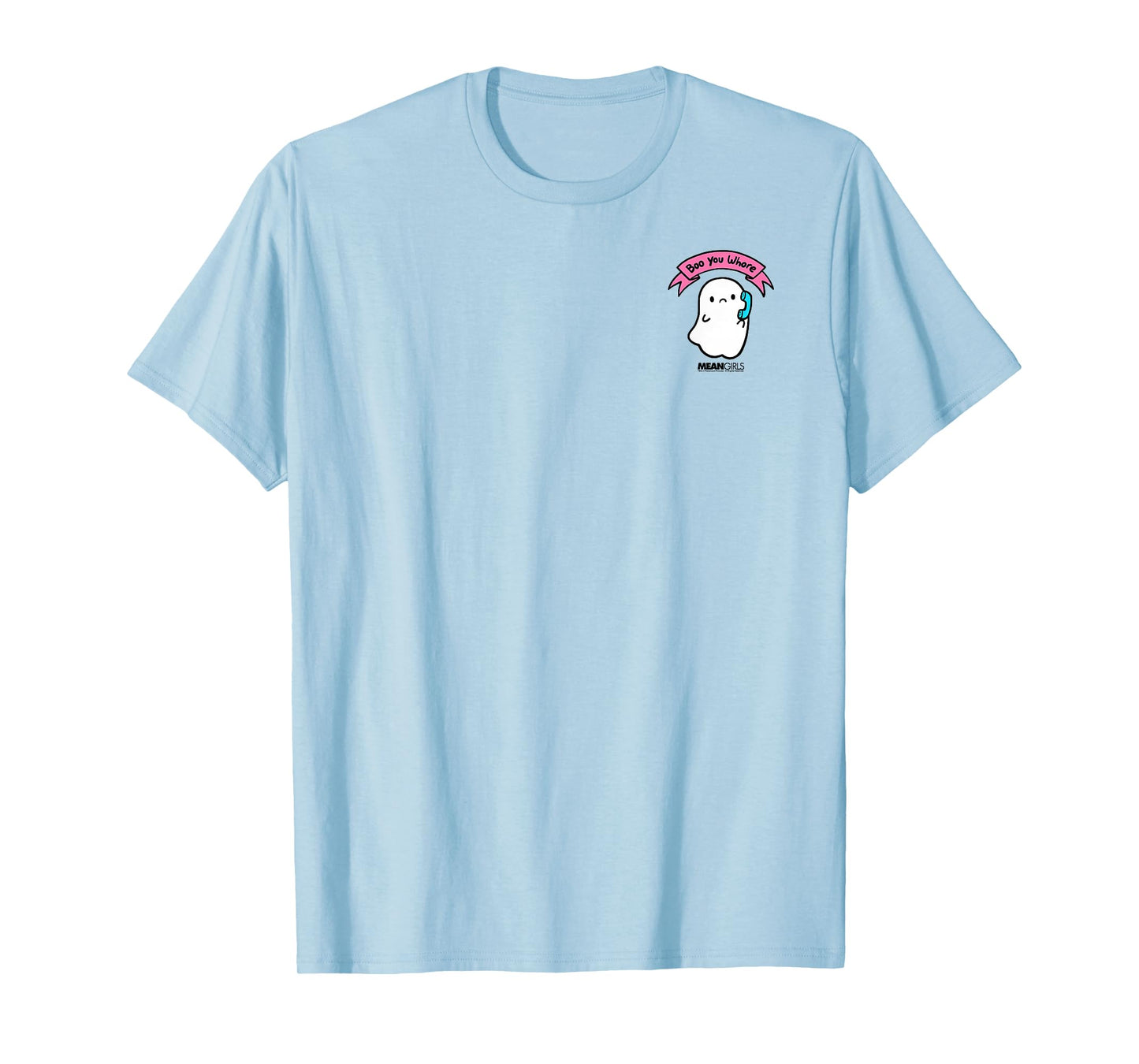 Mean Girls Boo you Whore Mini Ghost Phone Pocket T-Shirt