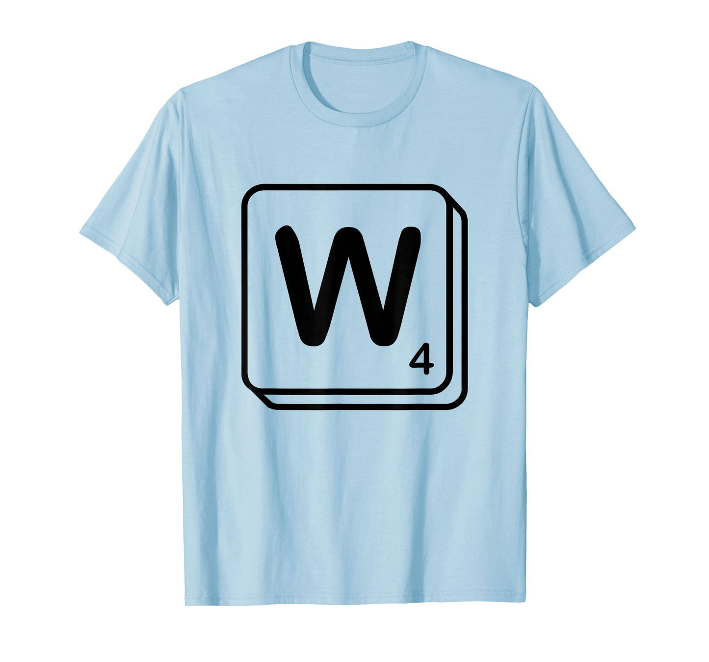 Letter W Word Game Tile T-Shirt