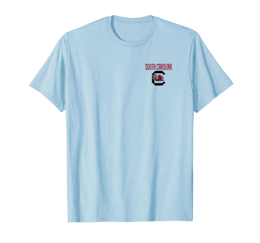 South Carolina Gamecocks Front/Back Classic White T-Shirt
