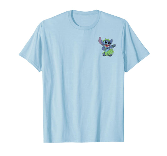 Disney Lilo & Stitch Hula Dance Stitch Small Pocket Logo T-Shirt