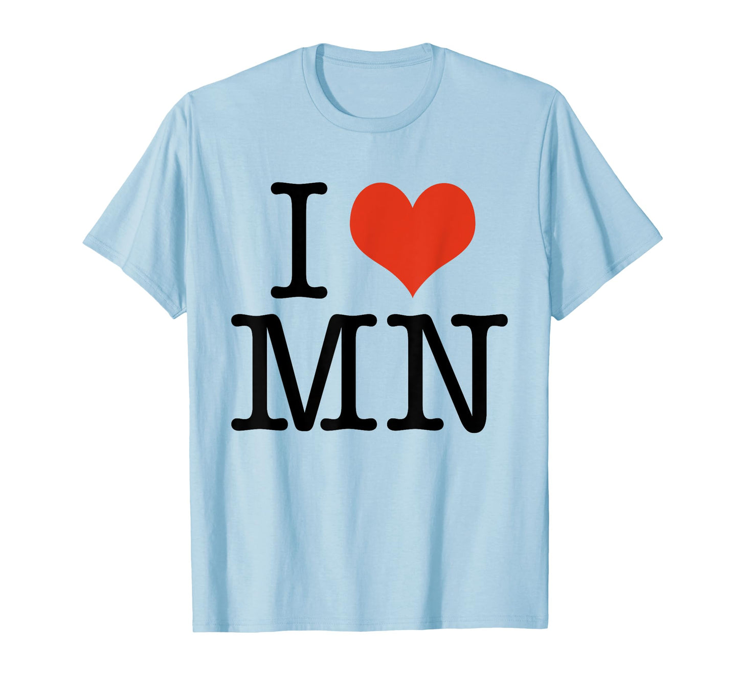 I Love MN Minnesota USA American T-Shirt