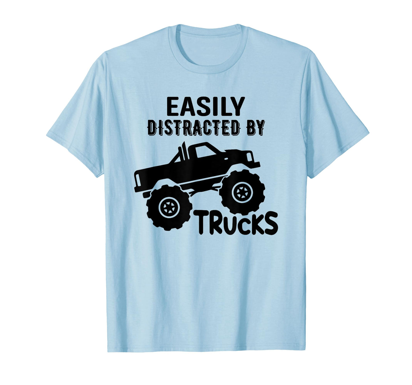 Easily Distracted By Trucks Truck Lover Boy Vintage T-Shirt