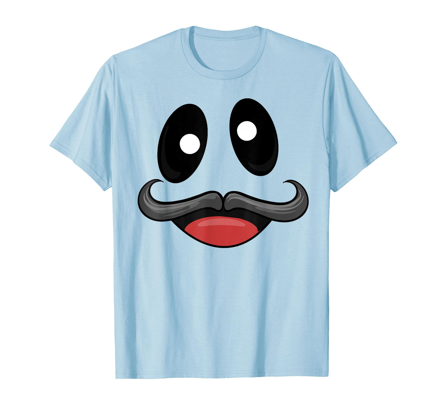 Ghost Face Costume with Funny Mustache T-Shirt