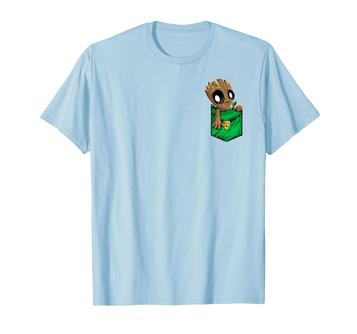 Marvel Groot Left Chest Pocket Graphic T-Shirt T-Shirt Small