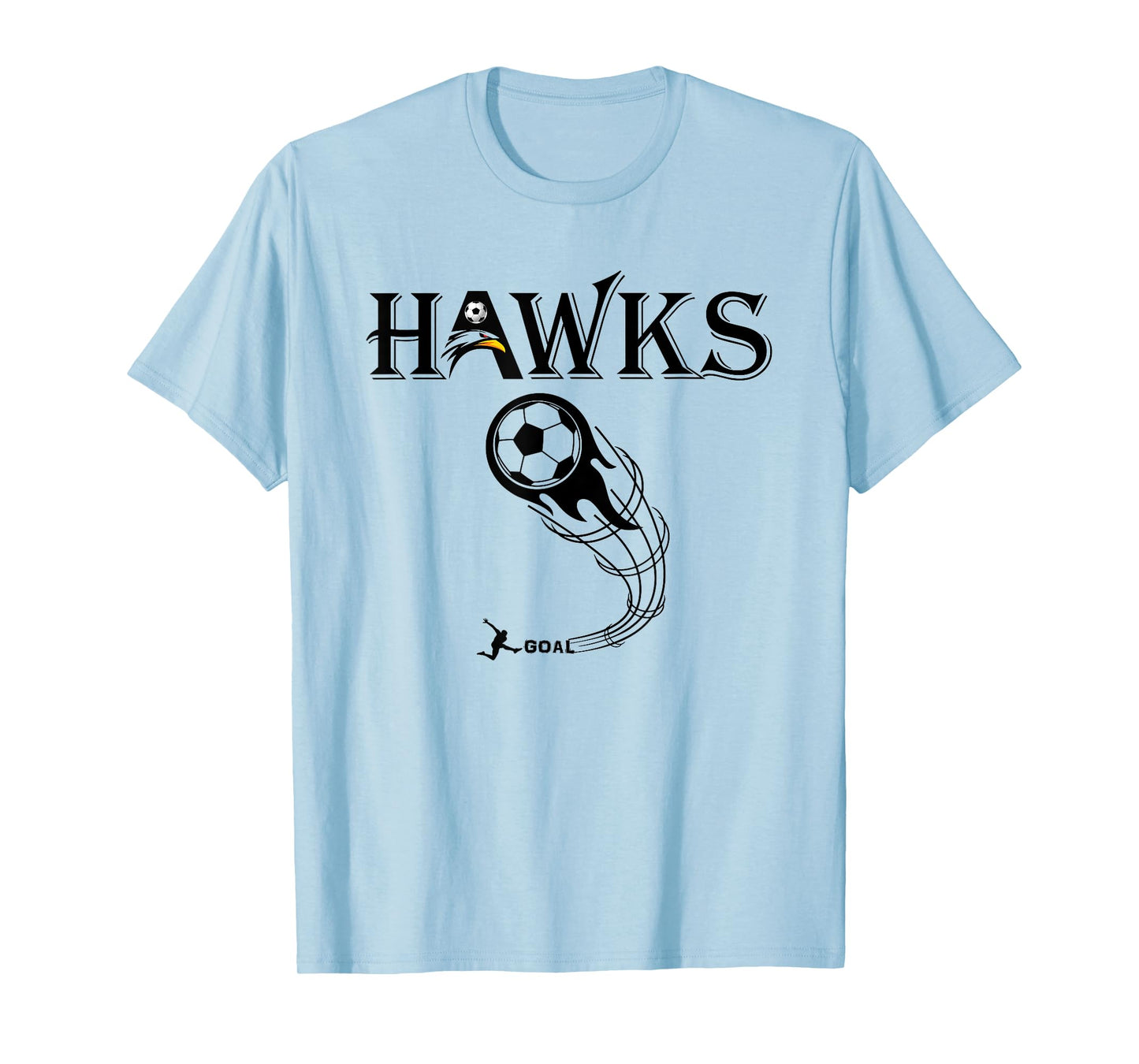 Hawks Soccer Team Tee Shirt T-Shirt
