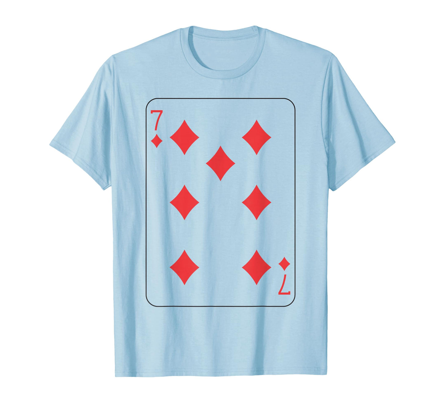 Seven of Diamonds | Deck of Cards Front and Back Costume T-Shirt