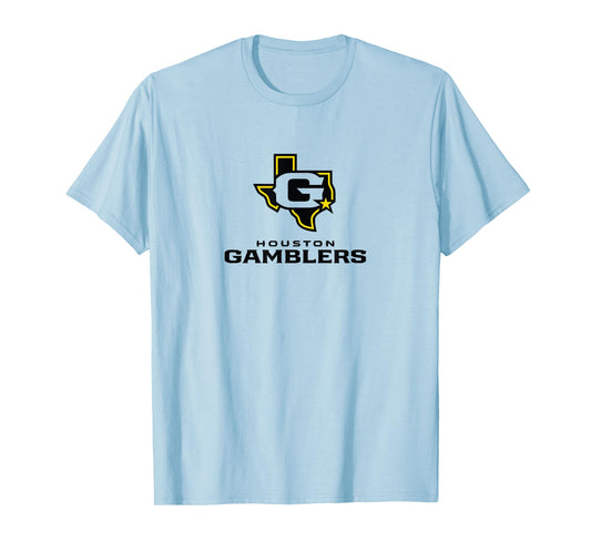 Houston Gamblers - Lockup Logo - United Football League T-Shirt