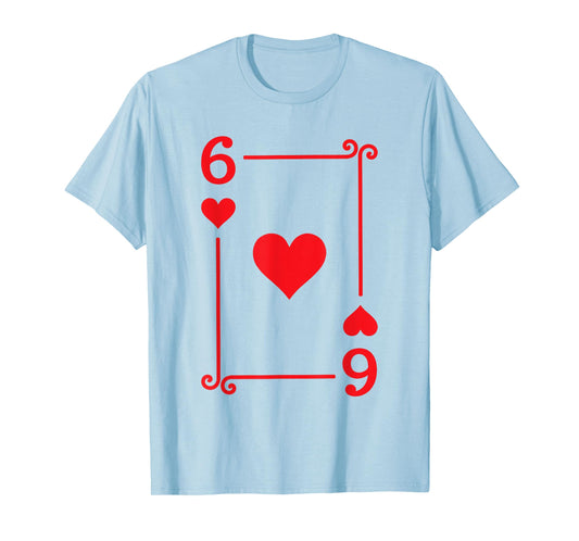Playing Cards Costume - 6 Hearts Card - Six Card T-Shirt