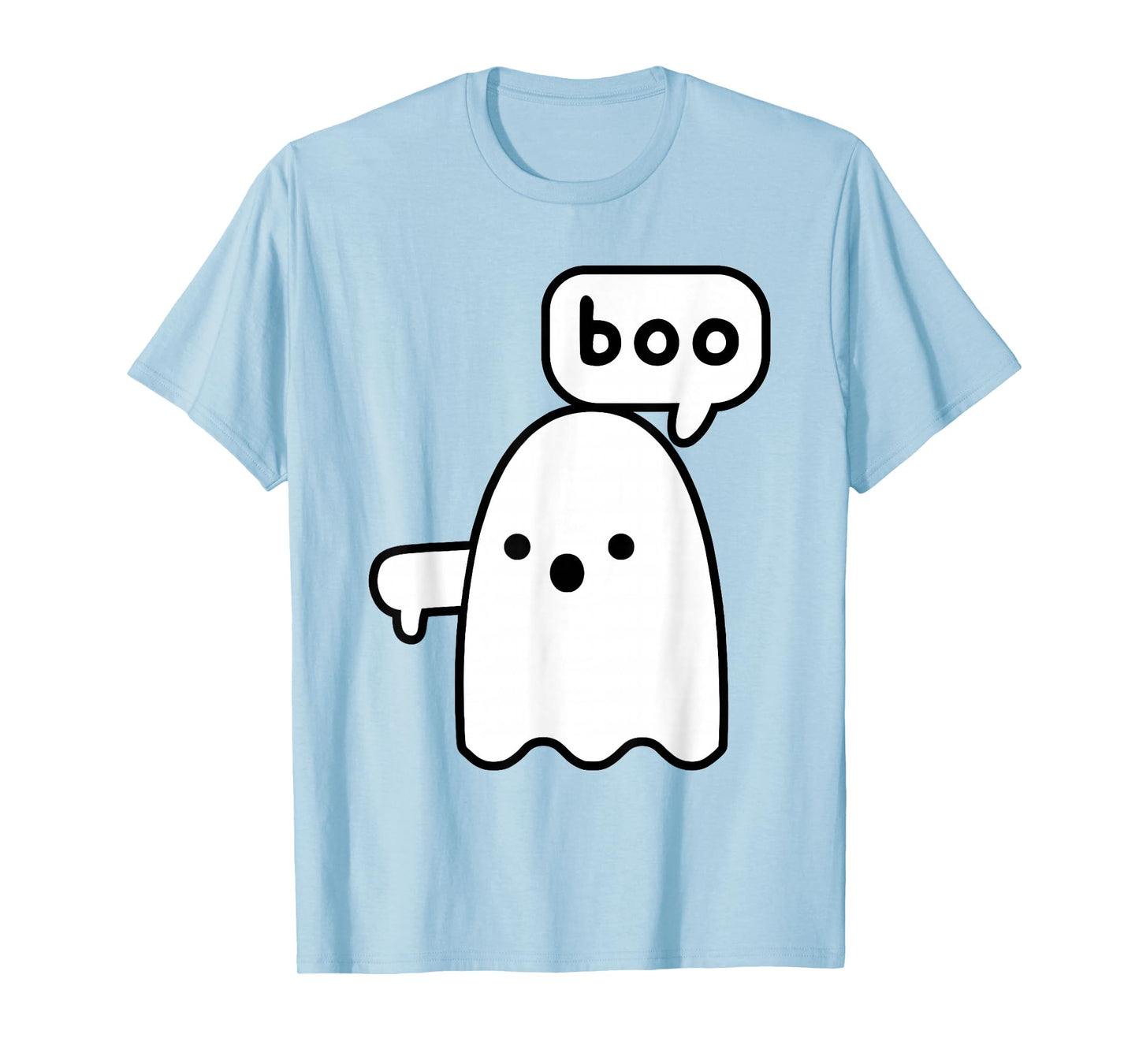 Thumbs Down Ghost Screaming Boo Disapproval Ghost halloween T-Shirt