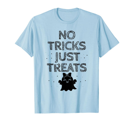 No Tricks Just Treats Ghost Haunt Spooky Halloween Ghosts T-Shirt