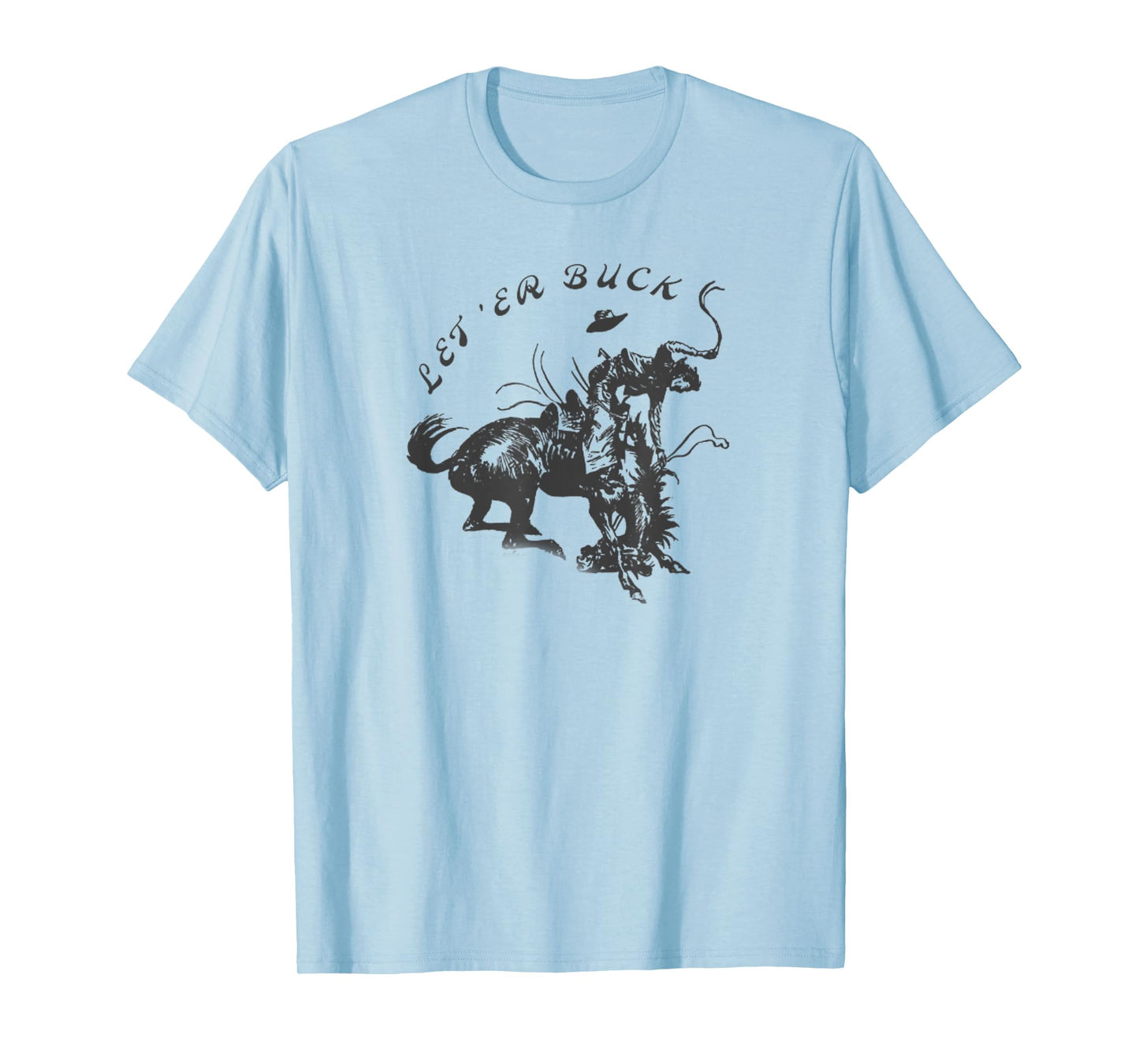 Bucking Bronco Western Cowboy T-Shirt