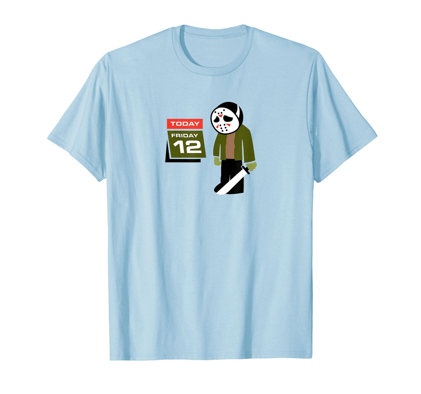 Logo Candy Jason Hates Friday 12th - Funny Unisex-Adults White Cotton Polyester Halloween T-Shirt