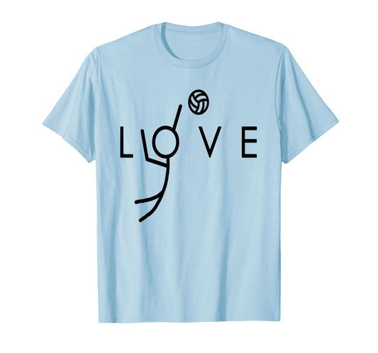 Love Volleyball Design - Teen Girls Volleyball T-Shirt
