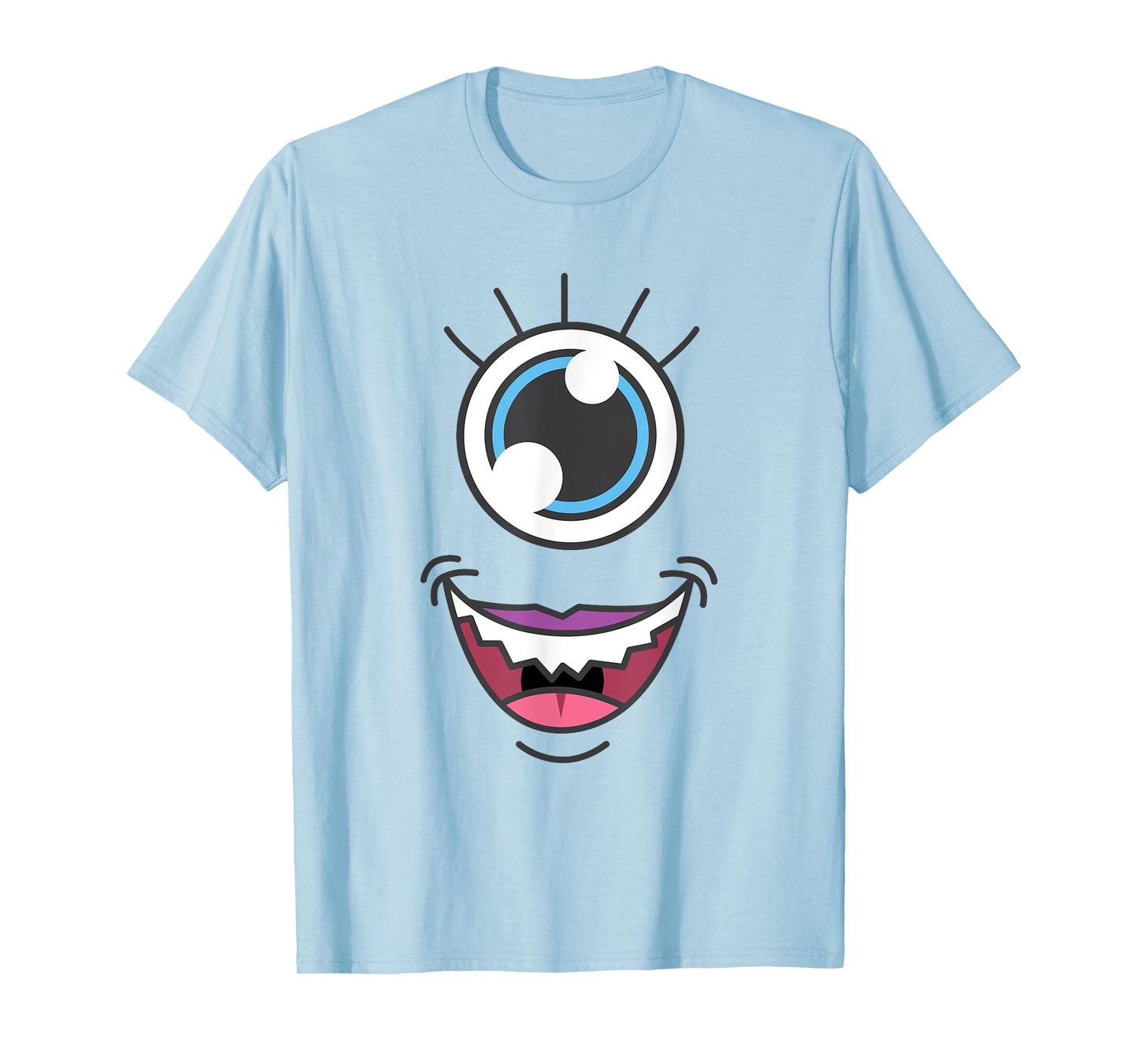 Funny Scary Monster Eyeball Face Halloween T-Shirt