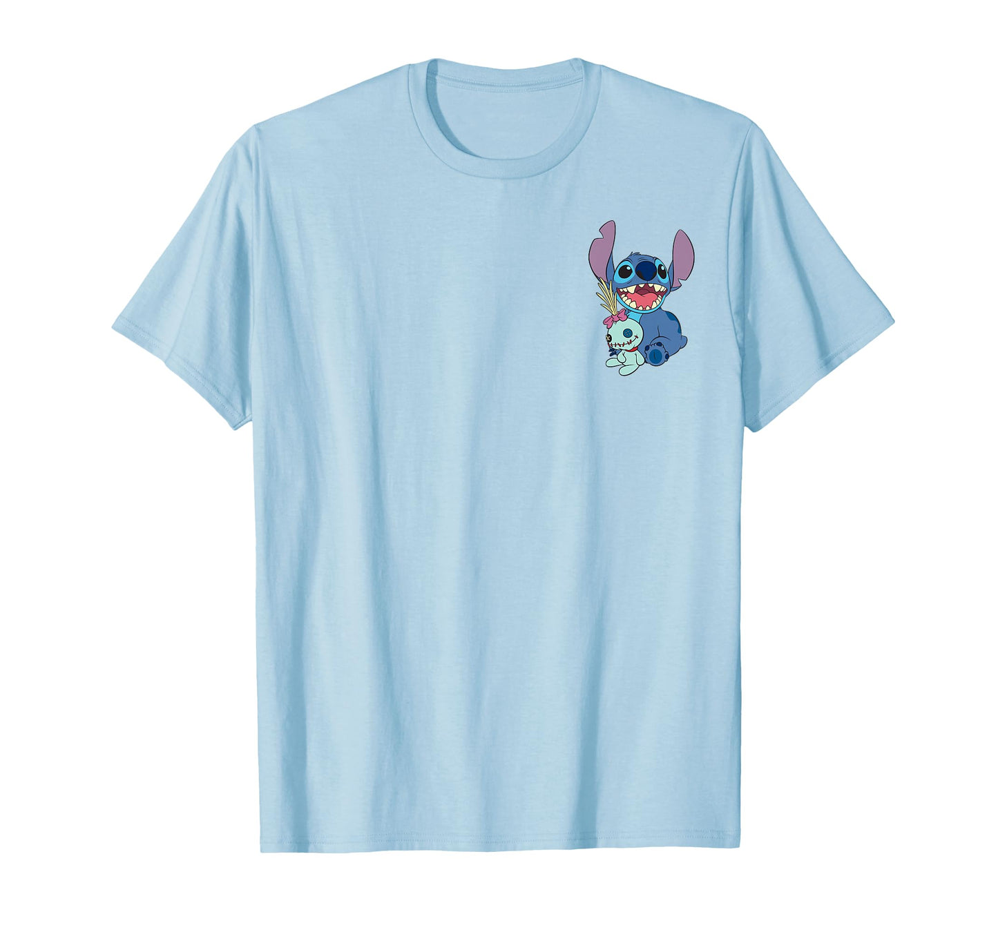 Disney Lilo & Stitch Cute Stitch & Scrump Pocket Logo T-Shirt