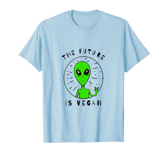 The Future Is Vegan Vegan Alien Peace and Love Vegan Shirt