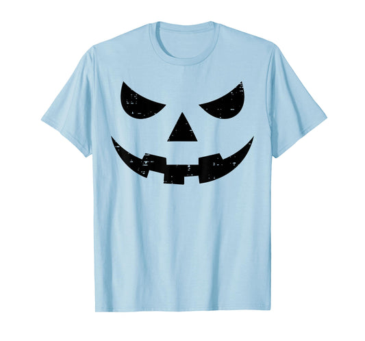 Halloween Pumpkin Face Jack-O-Lantern Costume Kids Men Women T-Shirt