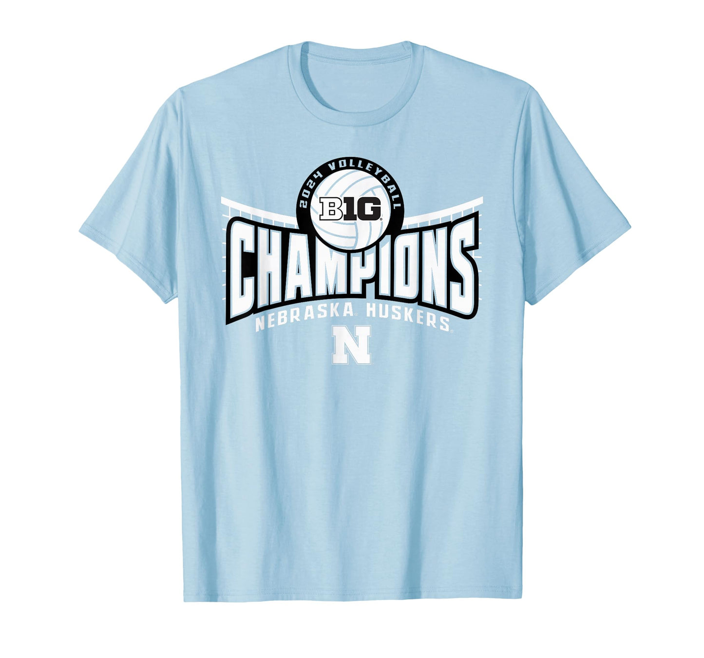 Nebraska Cornhuskers Big Ten Champs 2024 Women's Volleyball T-Shirt