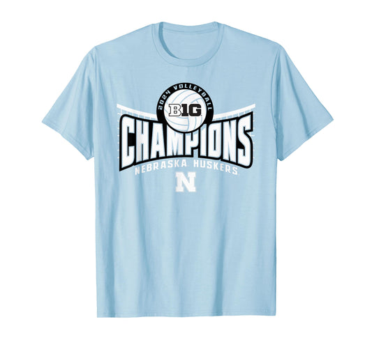 Nebraska Cornhuskers Big Ten Champs 2024 Women's Volleyball T-Shirt