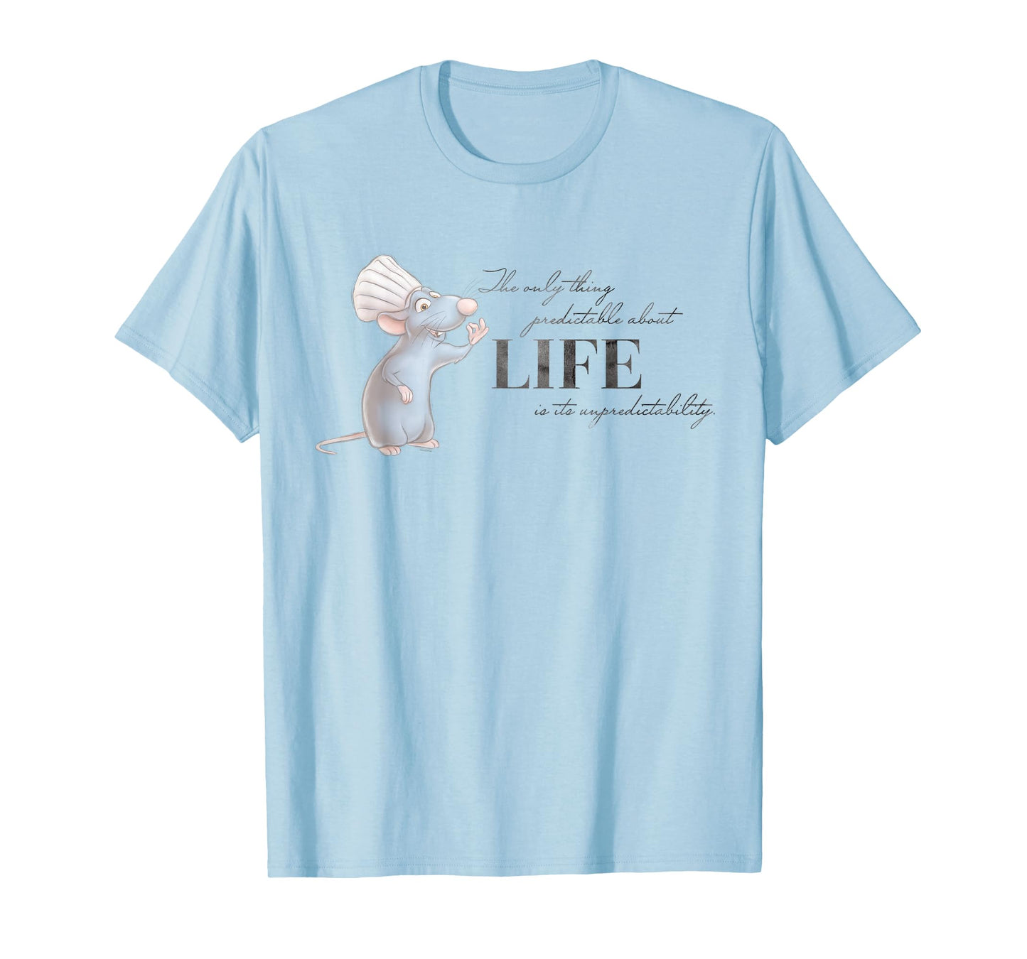 Disney 100 and Pixar's Ratatouille Remy Unpredictable Life T-Shirt Small