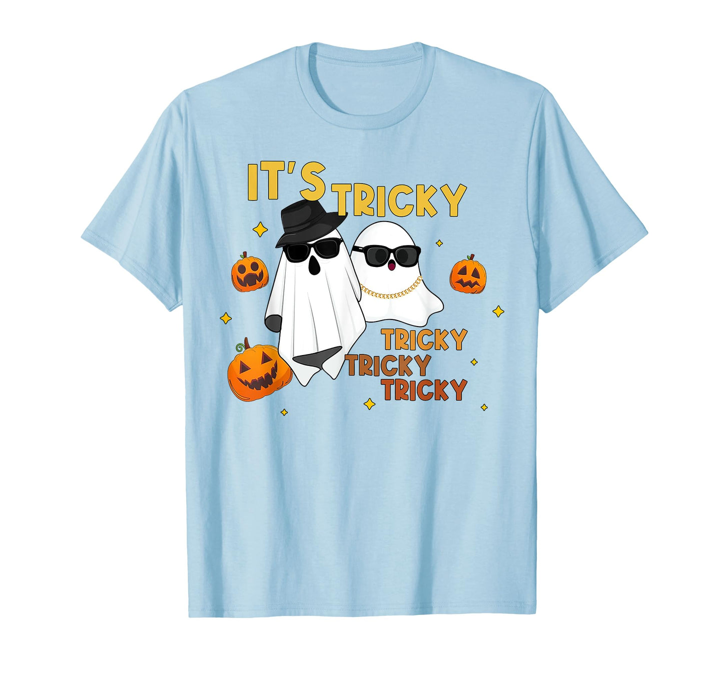 It's Tricky Tricky Tricky Funny Ghost Boo Halloween T-Shirt