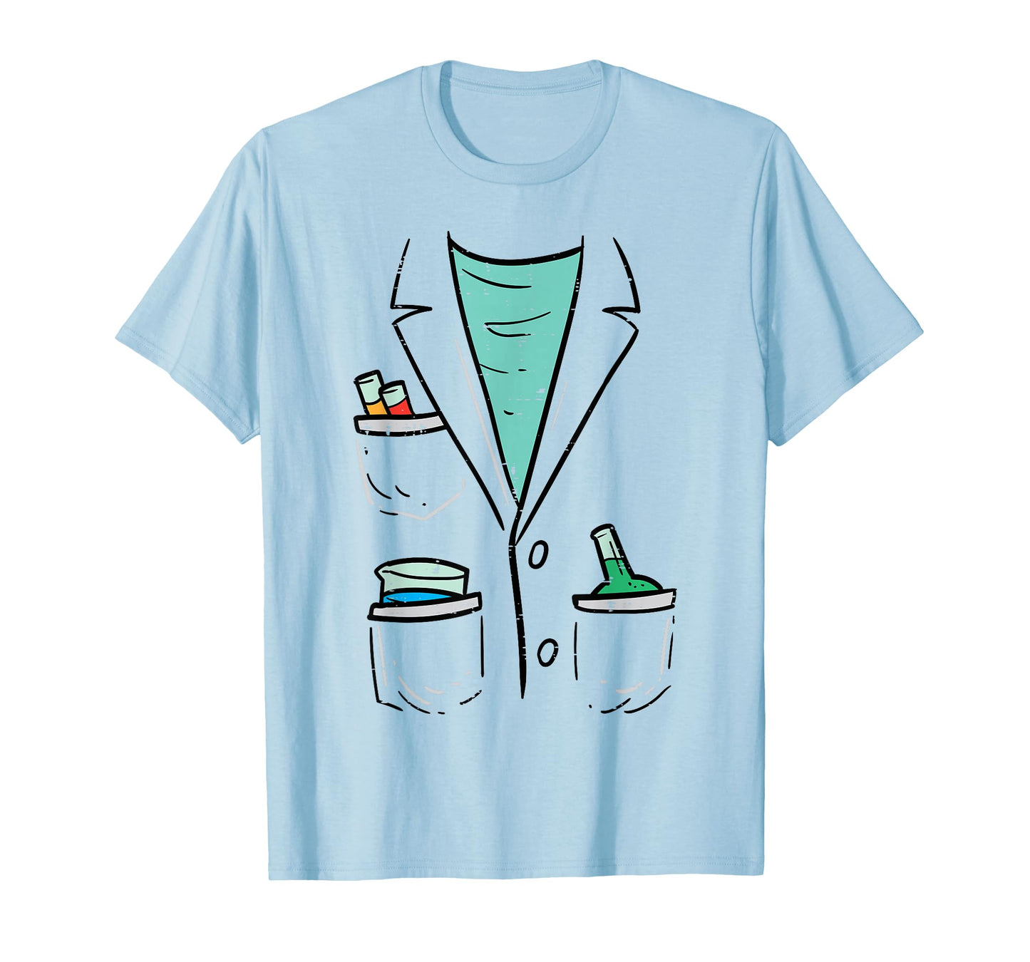 Mad Scientist Chemist Costume Funny Halloween Nerd Geek Boys T-Shirt