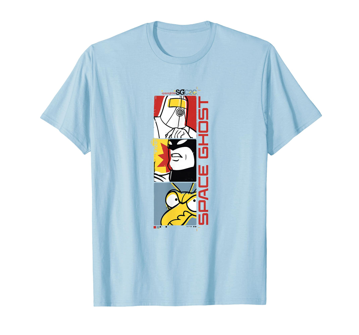 Space Ghost Coast to Coast Vertical Villains Faded Box Up T-Shirt
