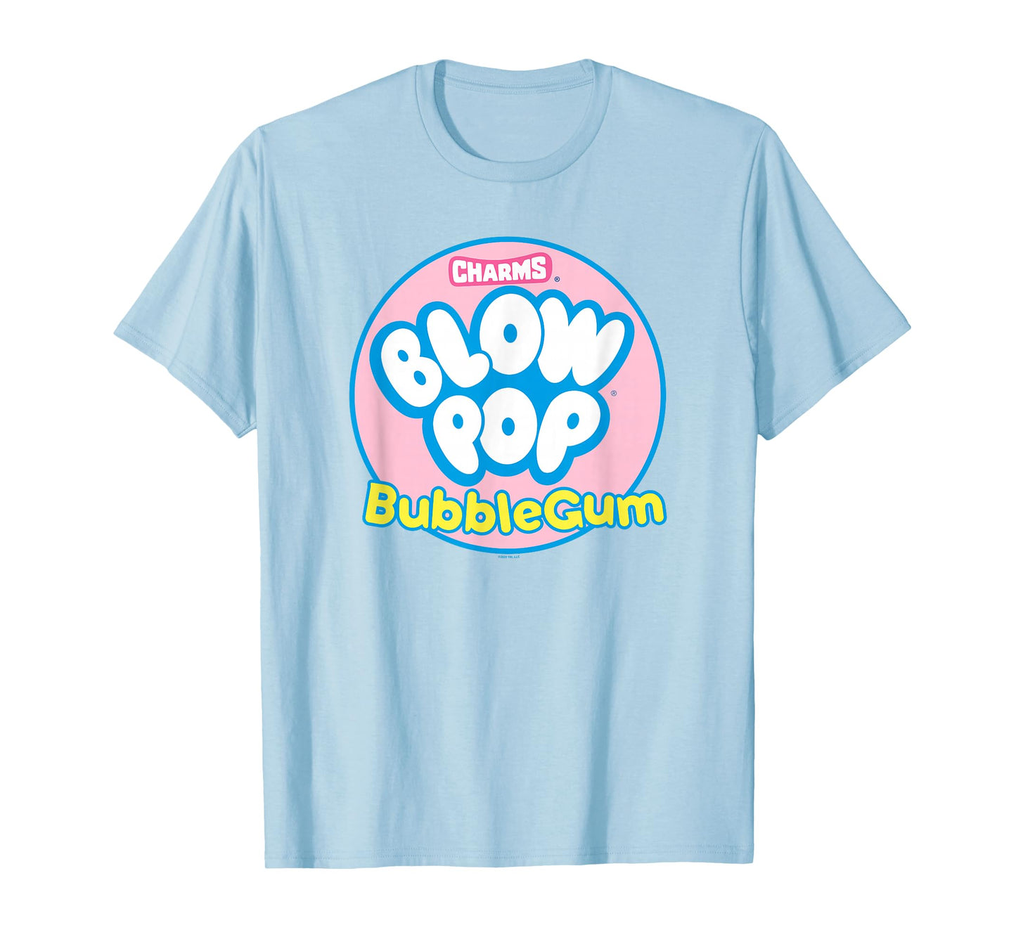 Charms Blow Pop Bubble Gum Circle Logo T-Shirt