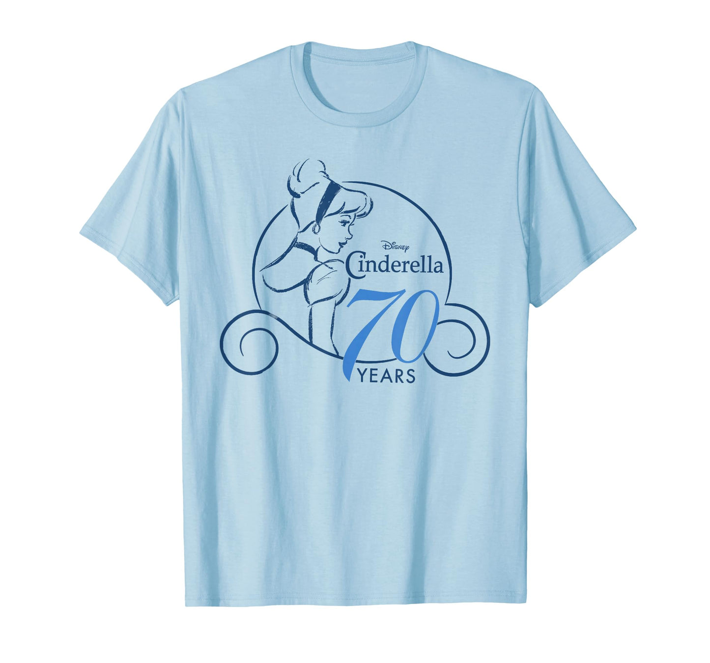 Disney Cinderella 70th Anniversary Simple Logo T-Shirt