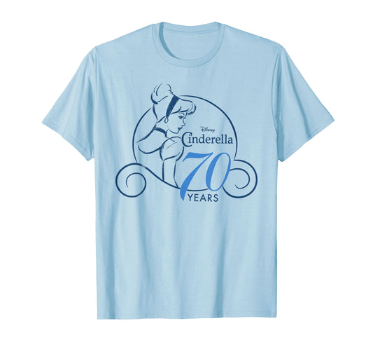 Disney Cinderella 70th Anniversary Simple Logo T-Shirt