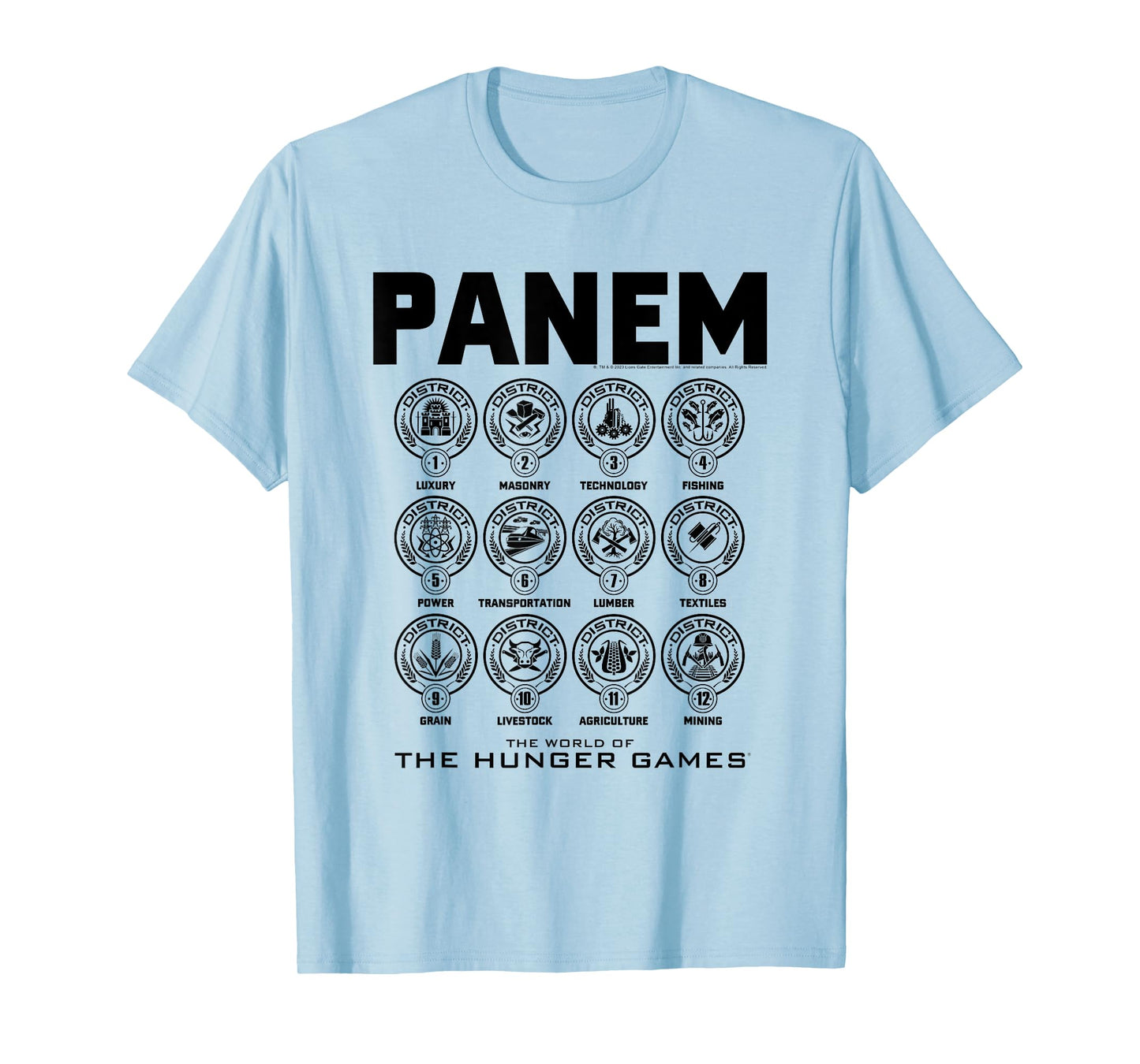 The Hunger Games District Icons T-Shirt