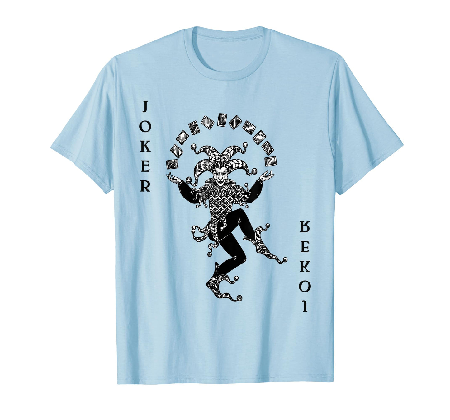 Joker Poker Playing Card Costume Carnival Joker Costume T-Shirt